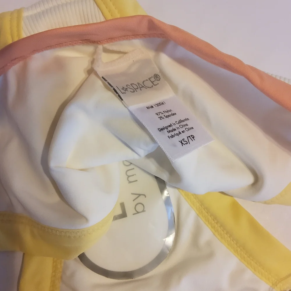 NWT L*Space Vacay Ribbed Colorblock Swim Bottom - XS​